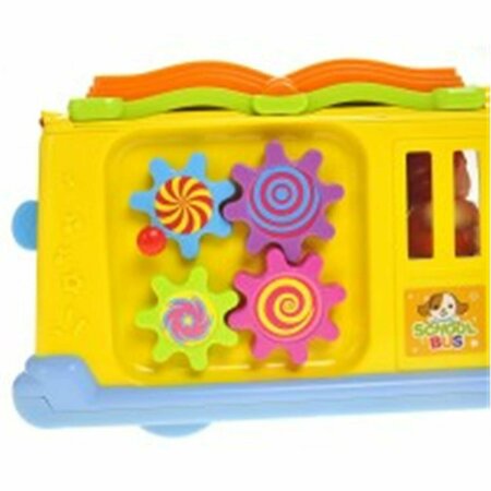 AZIMPORT Interactive School Bus Toy with Flashing Lights & Sounds PS796